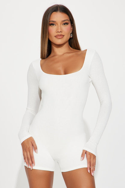 Luxoria® Ivory Long Sleeve Romper