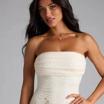 Luxoria® Alicia Floral Beaded Dress