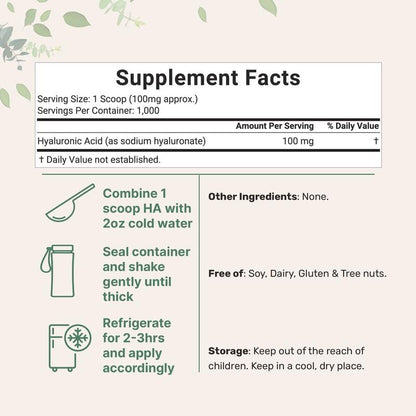 Luxoria® Natural Hyaluronic Acid Powder