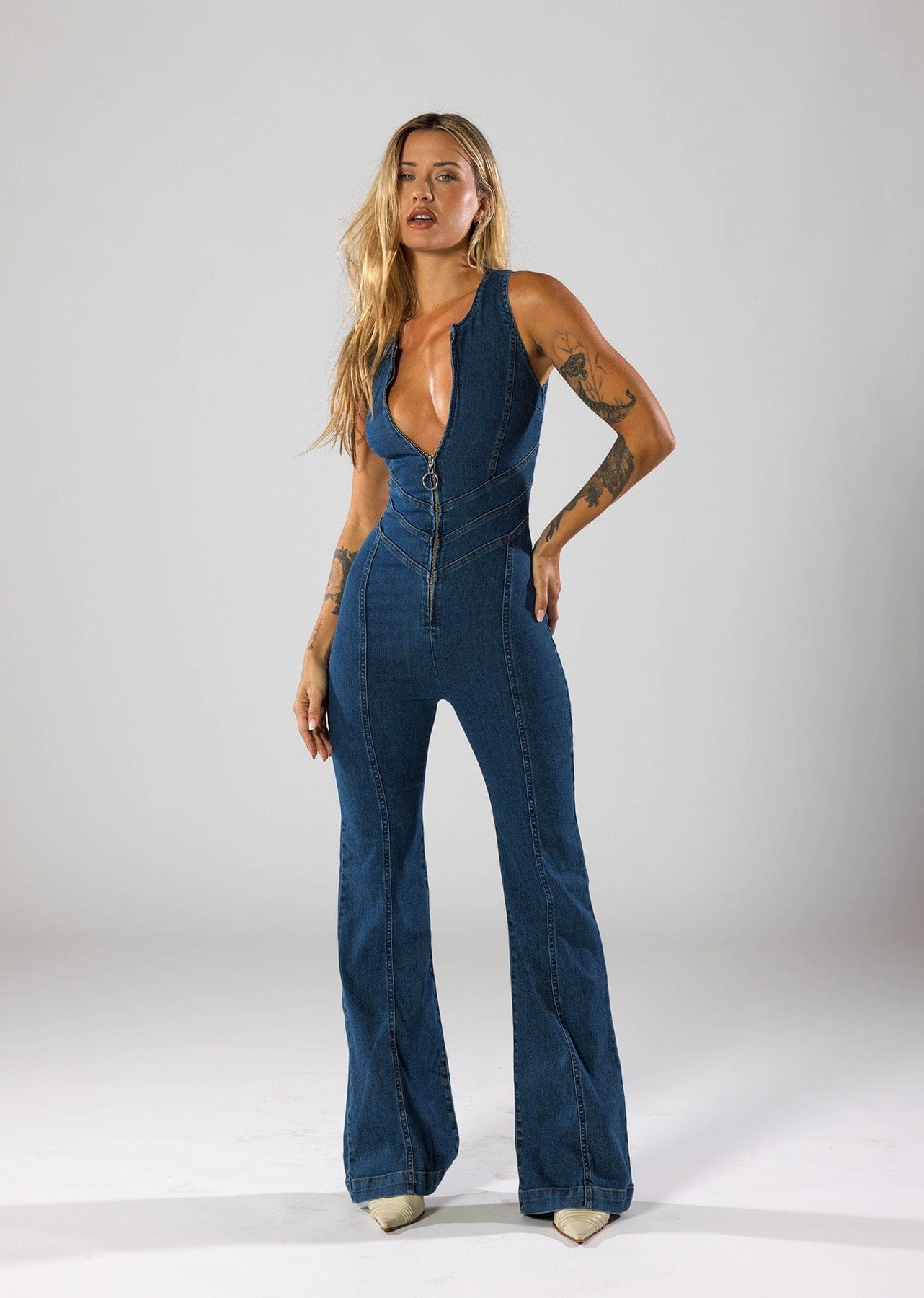 Luxoria® Denim Starlet Romper