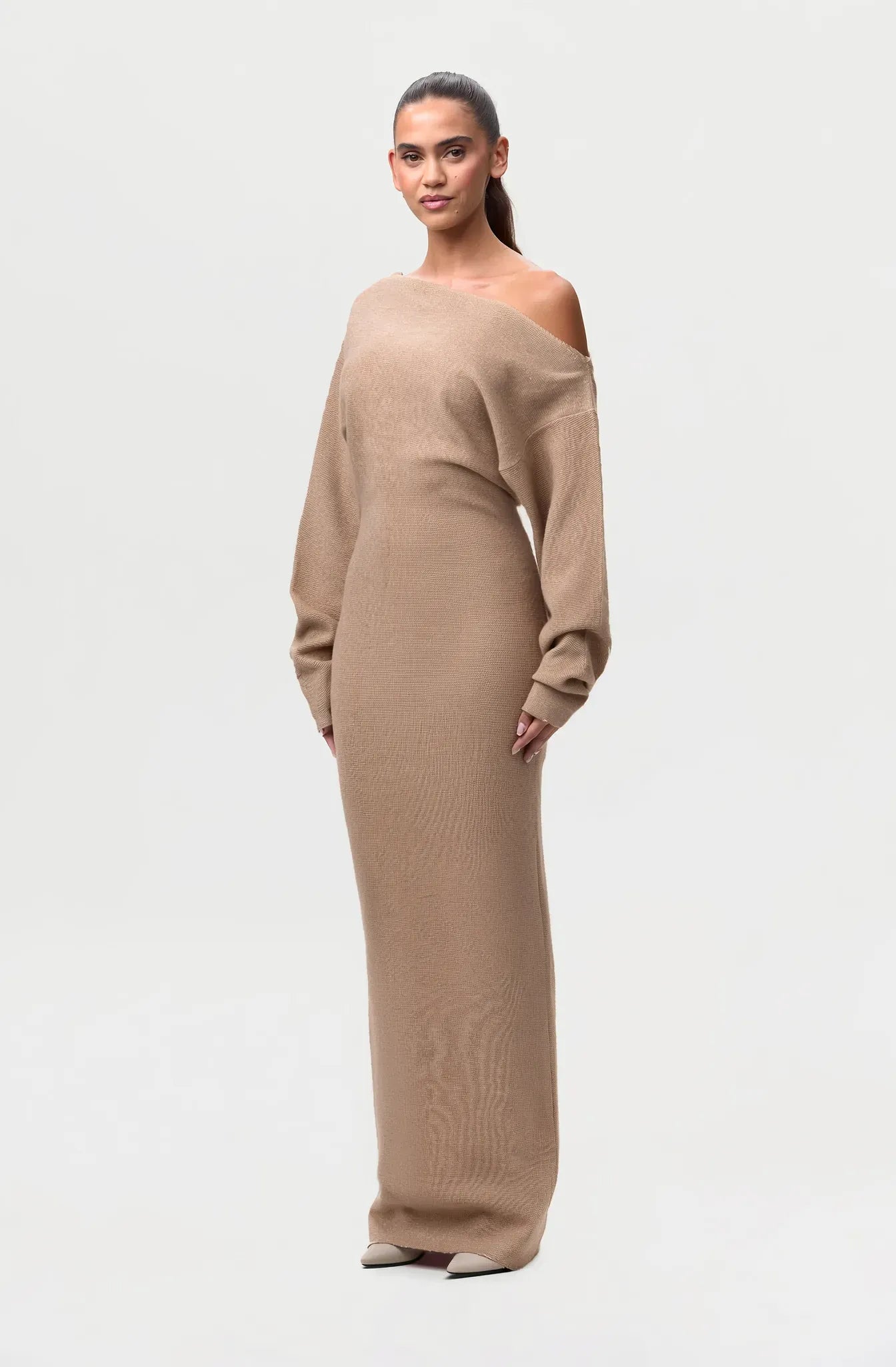 Luxoria® Drop-Shoulder Sweater Dress