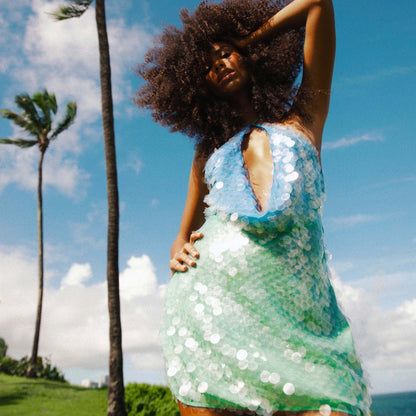 Luxoria® Starlit Halter Dress