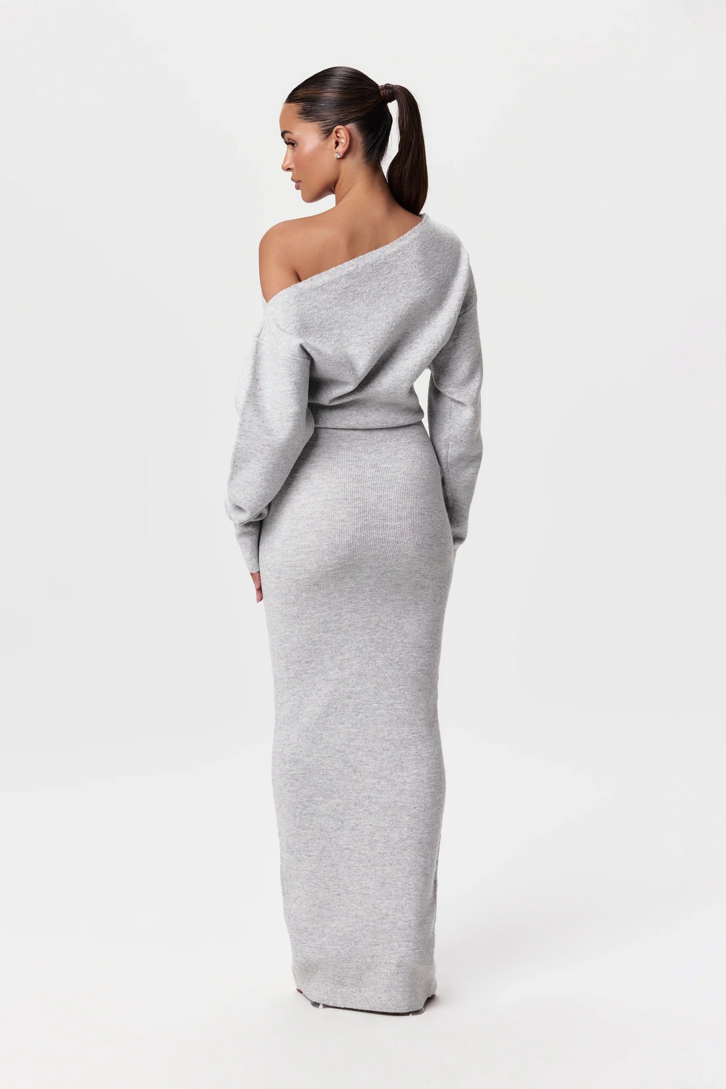 Luxoria® Drop-Shoulder Sweater Dress