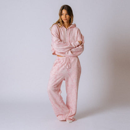Luxoria® 'Bubble Gum' Cropped Hoodie
