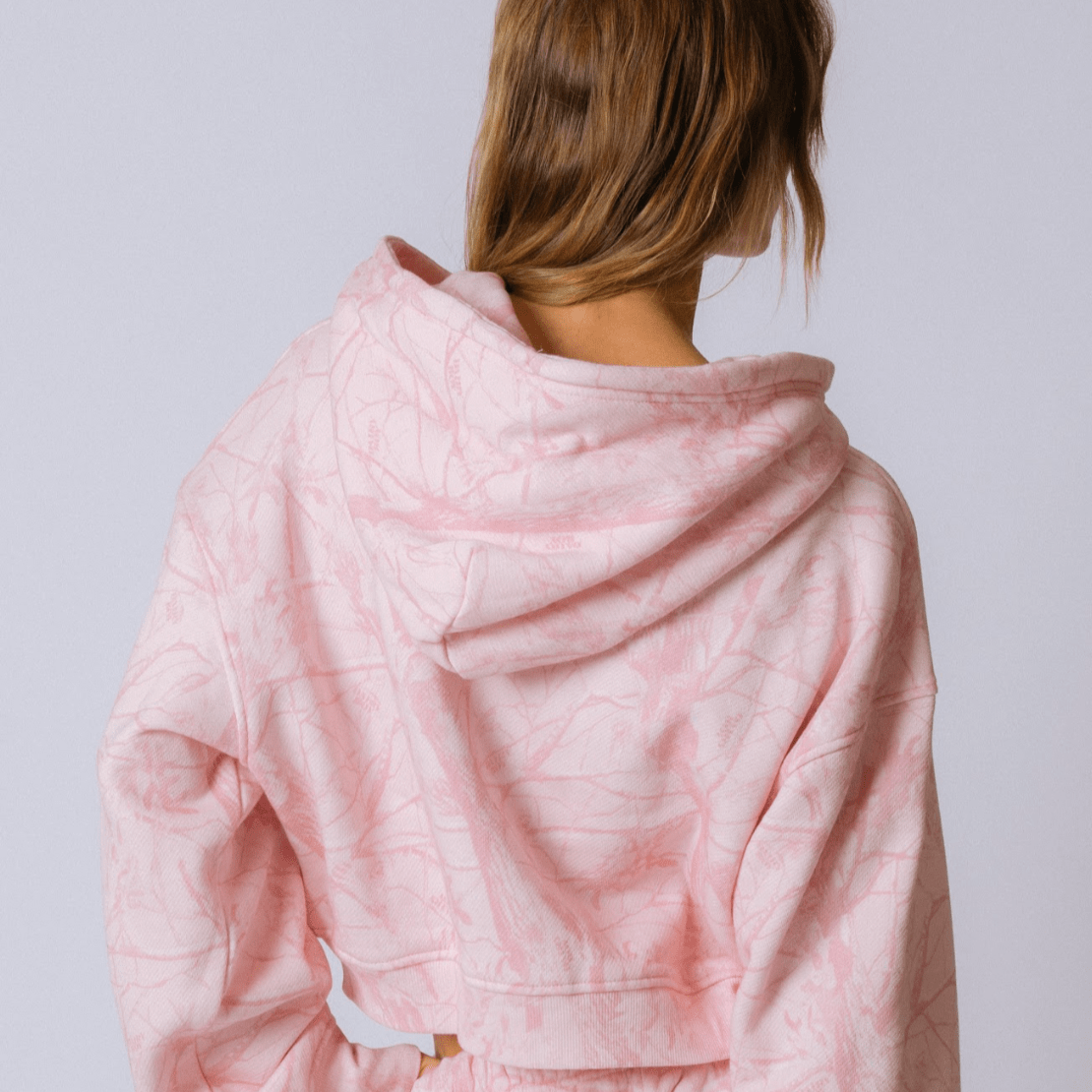 Luxoria® 'Bubble Gum' Cropped Hoodie