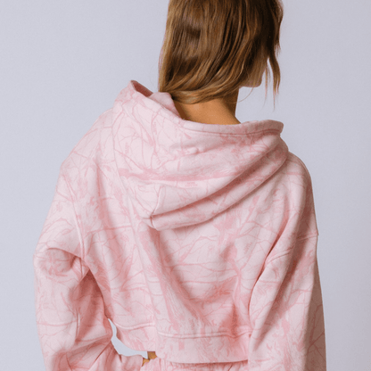 Luxoria® 'Bubble Gum' Cropped Hoodie